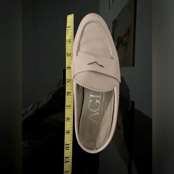 AGL Preppy Blush Patent Leather Penny Loafer Mule Slides Size 6 / EU 36 - Picture 13 of 13